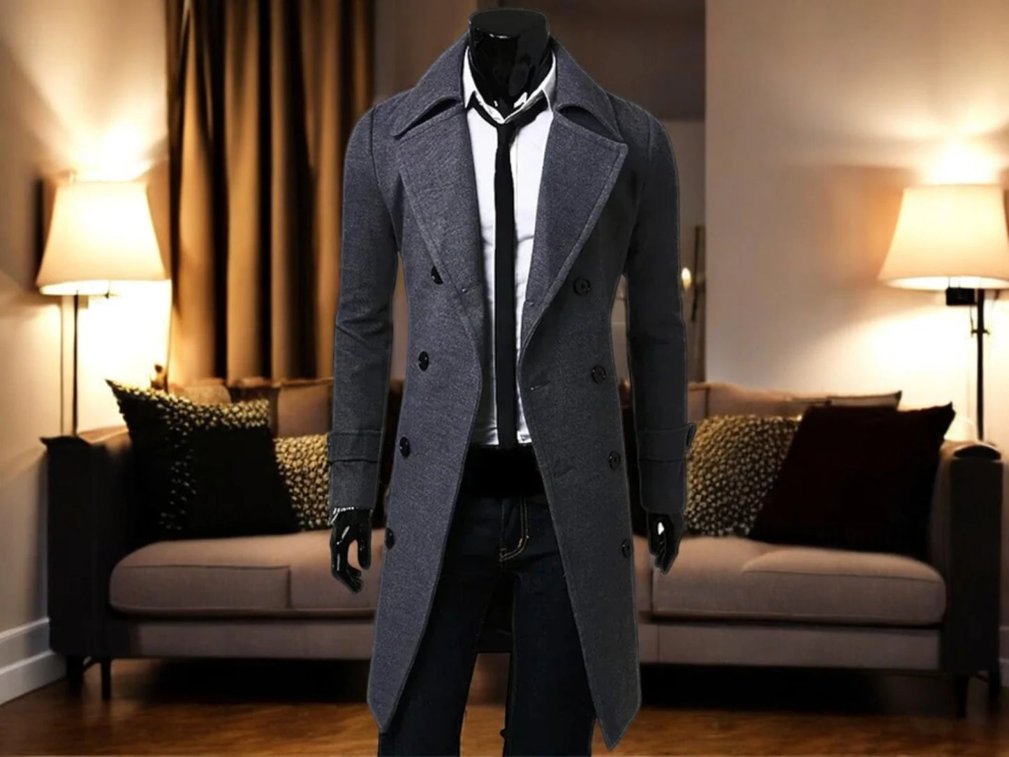 Double-Breasted Trench Coat