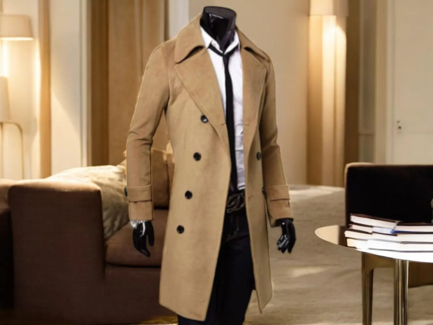 Double-Breasted Trench Coat