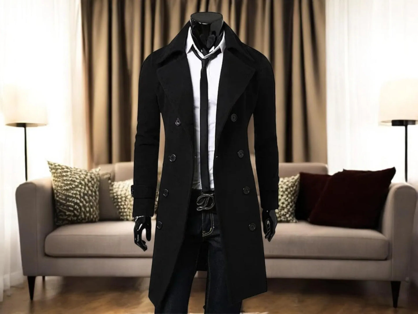 Double-Breasted Trench Coat